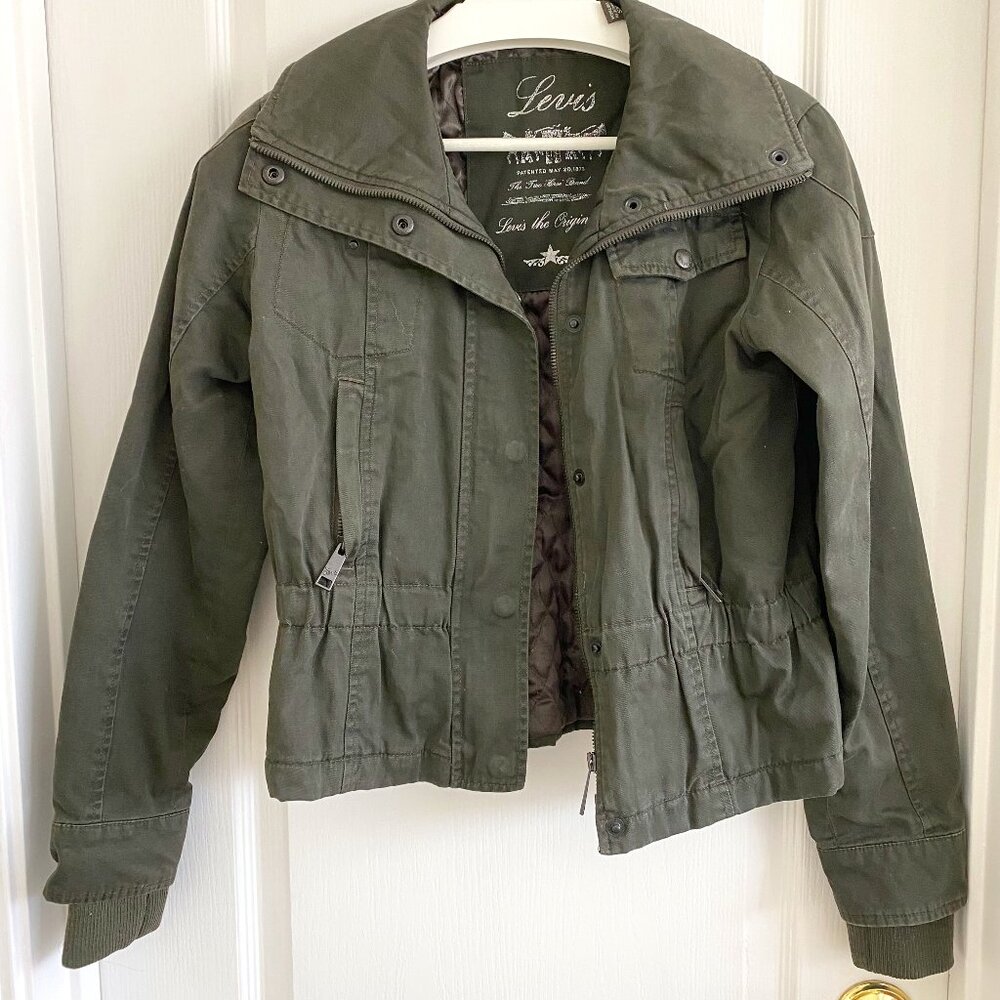 Levi's Women’s Army Utility Jacket – Olive Green, Size XS